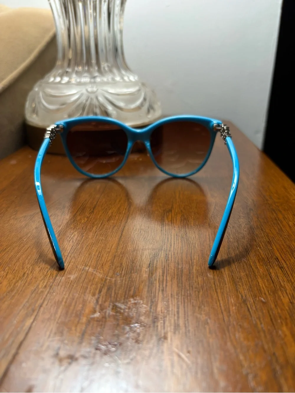 Tiffany & Co. Black & Blue Cat-Eye Sunglasses